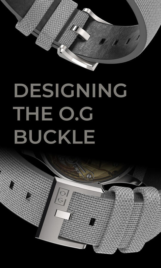 Designing Series discussing the Deep Space watch's buckle design.